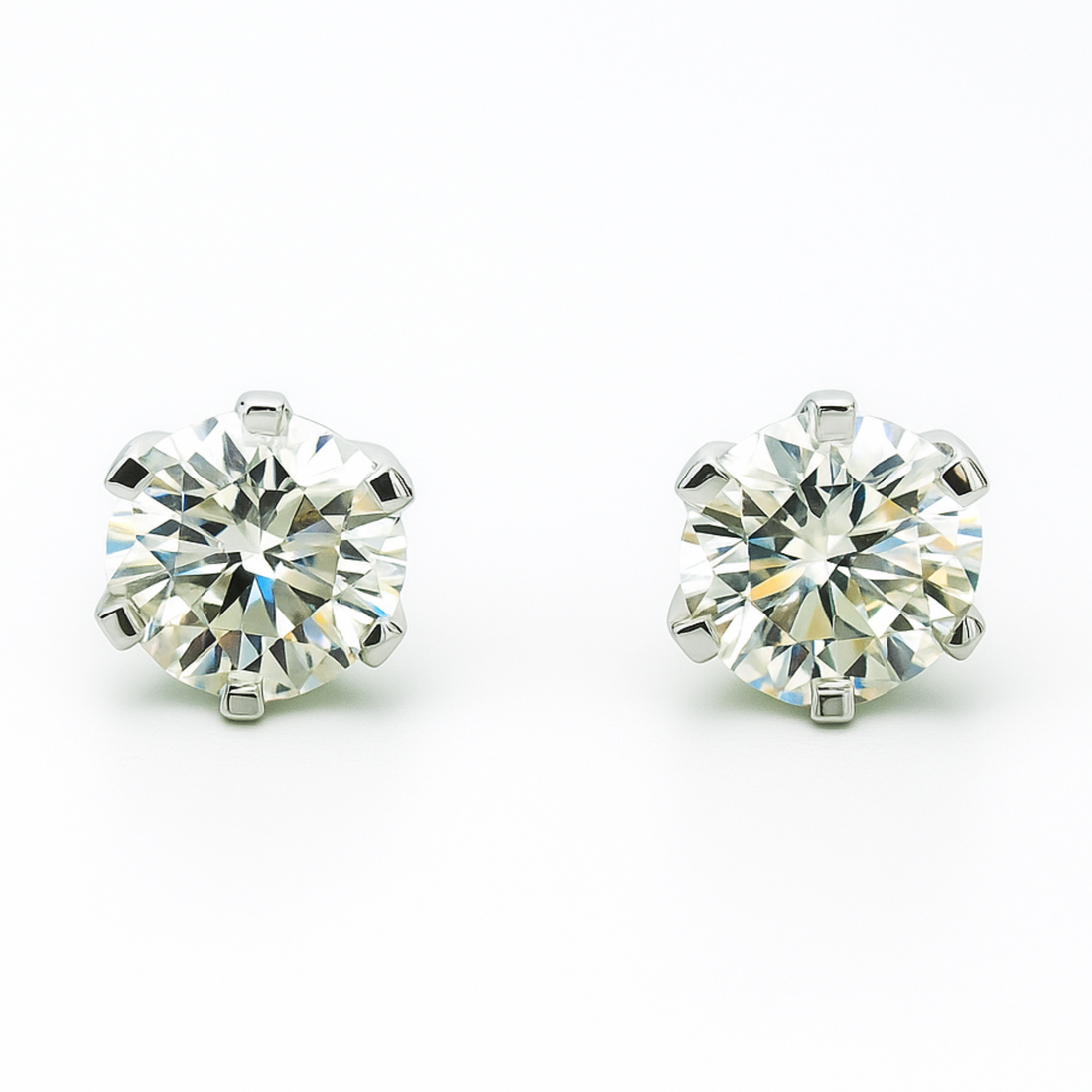 Polaris Point Solitaire Lab Grown Diamond Earrings