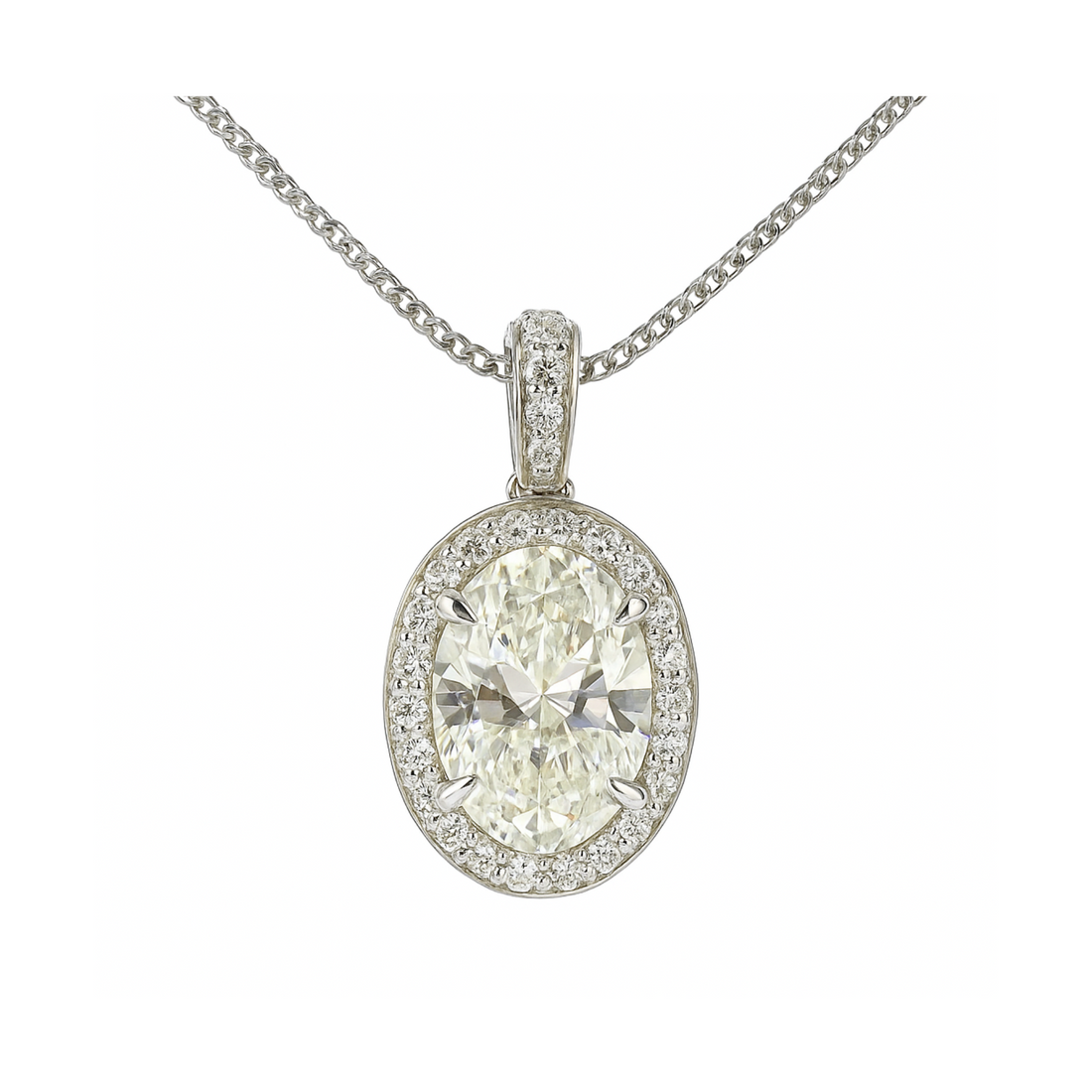 Nimbus Light Solitaire Lab Grown Diamond Pendant