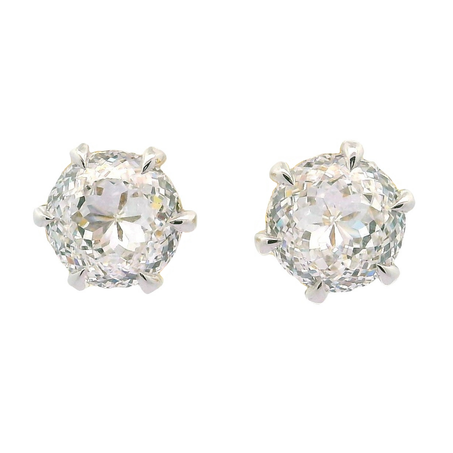 Halo Crest Solitaire Lab Grown Diamond Earrings