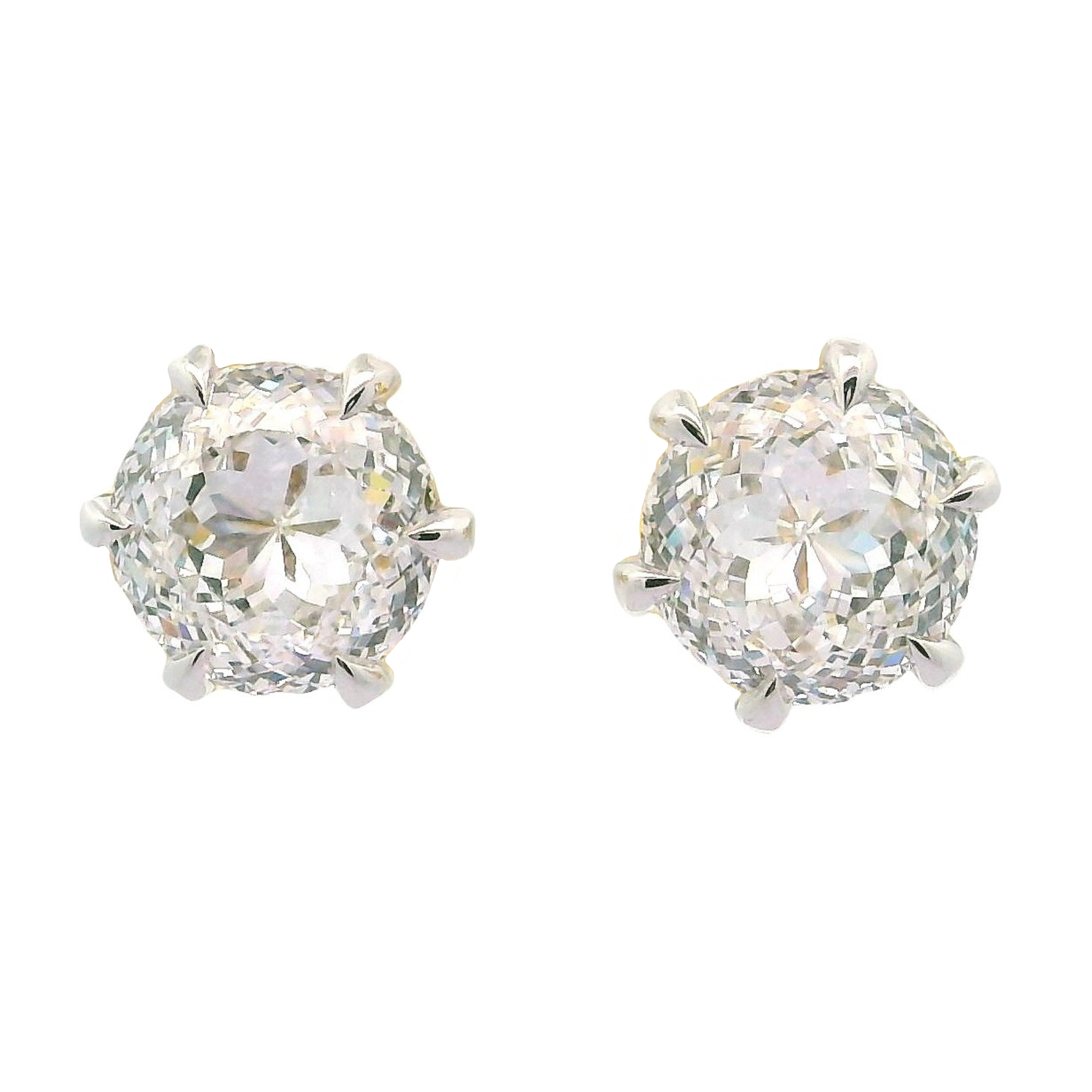 Halo Crest Solitaire Lab Grown Diamond Earrings