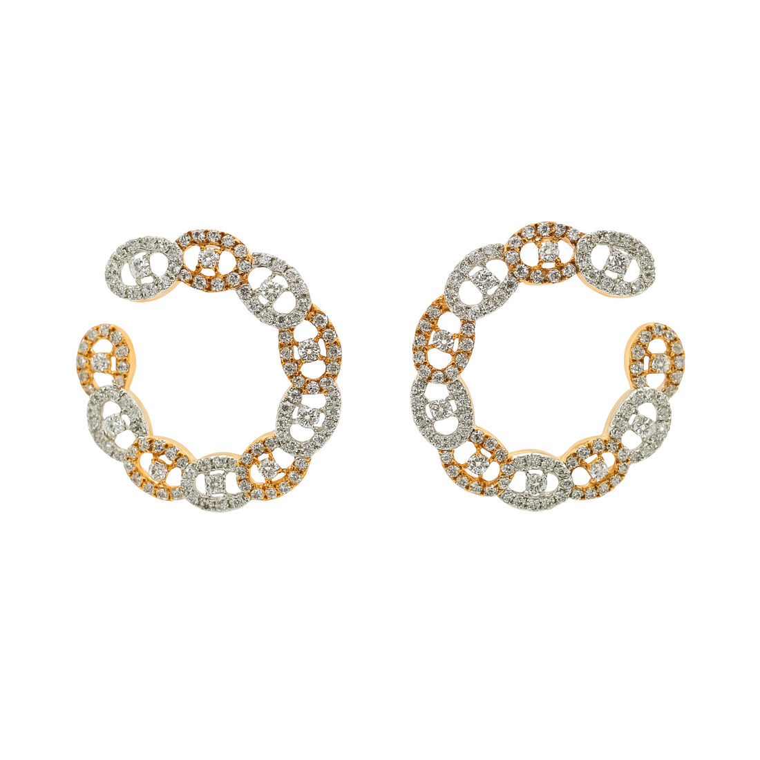 Eternal Spiral Lab Grown Diamond Earrings