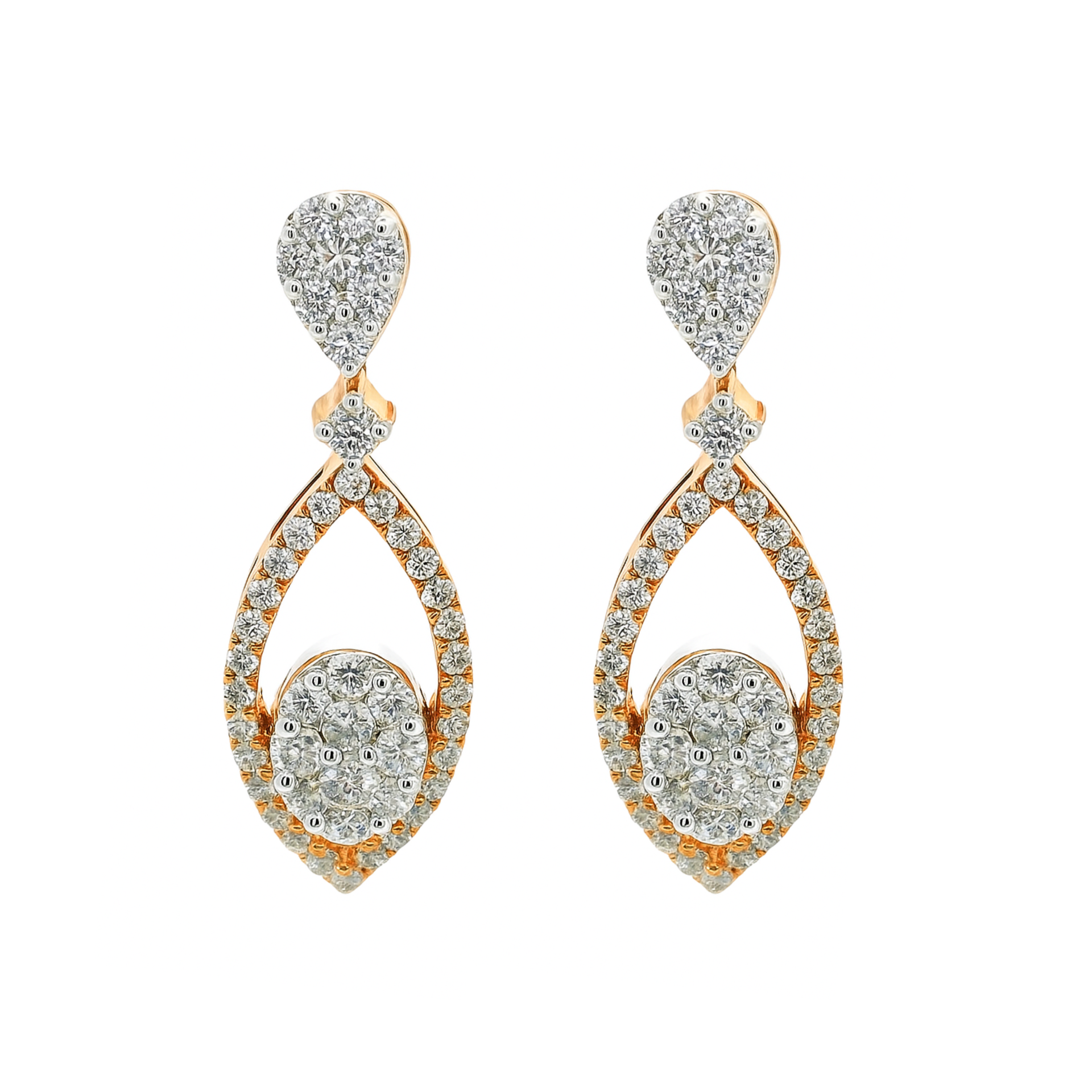 Radiant Affinity Lab Grown Diamond Earrings