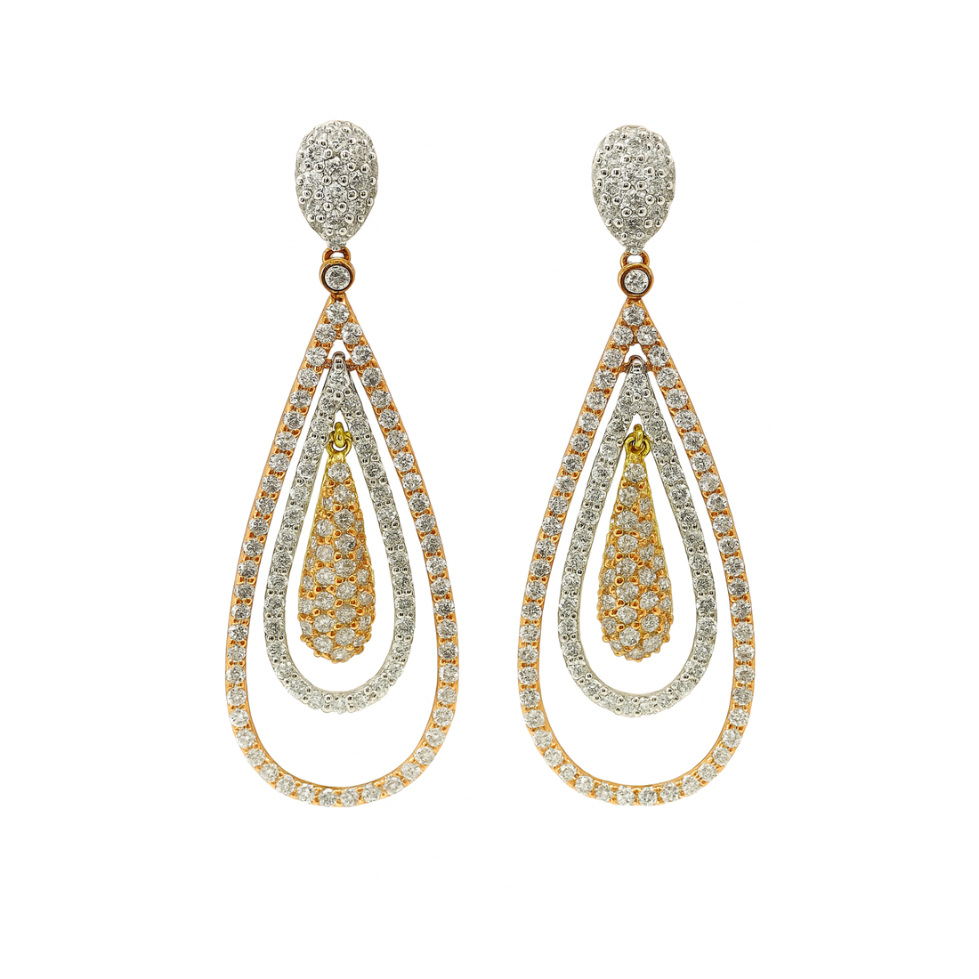 Serenity Layers Lab Grown Diamond Earrings