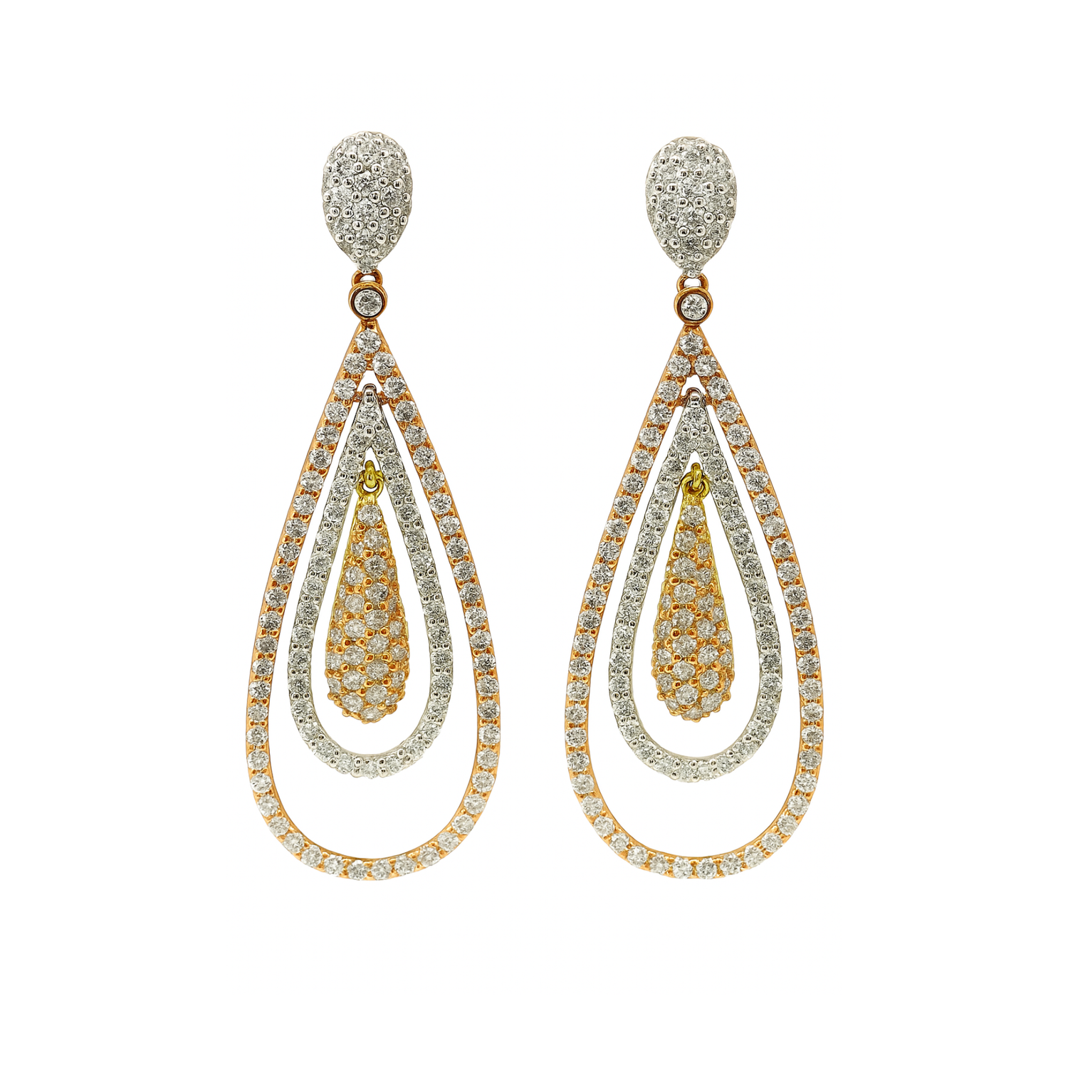 Serenity Layers Lab Grown Diamond Earrings