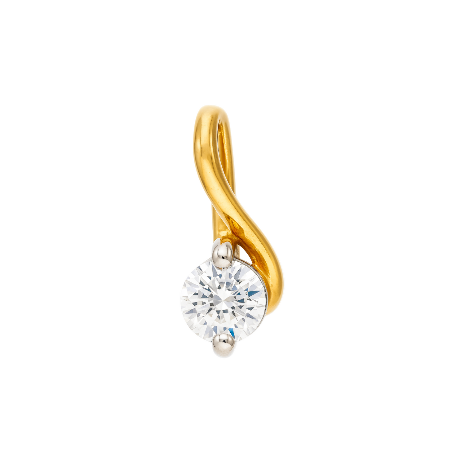 Elan Twist Lab Grown Diamond Pendant