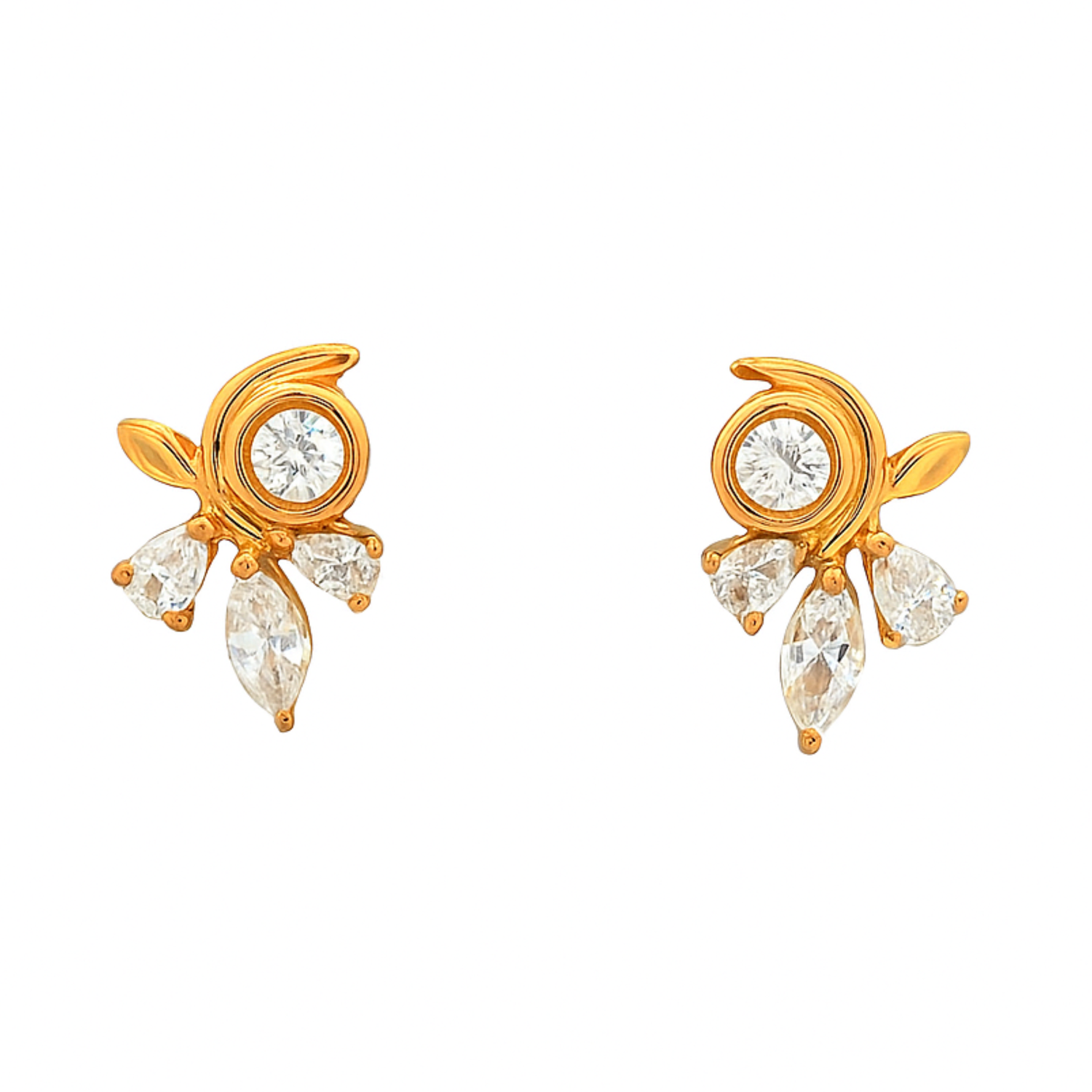 Glimmering Blossom Lab Grown Diamond Earrings