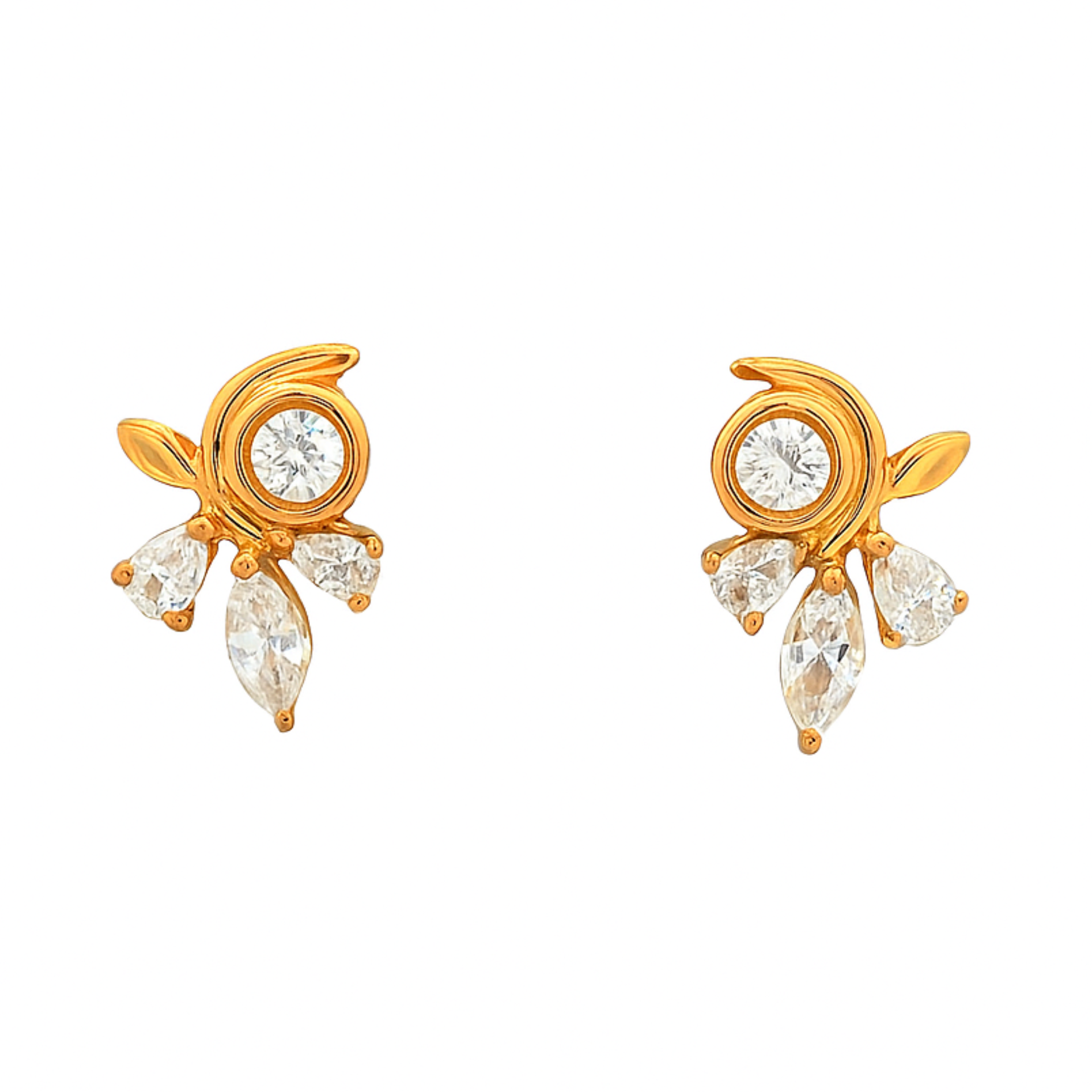 Glimmering Blossom Lab Grown Diamond Earrings