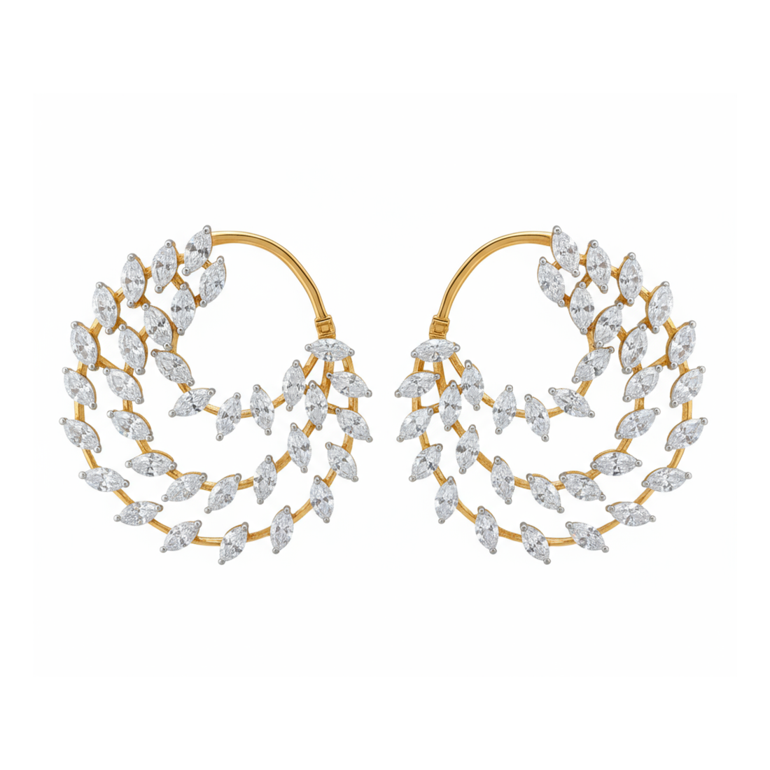 Leafy Lumina Lab Grown Diamond Earrings