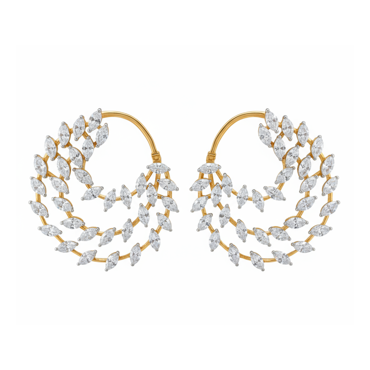 Leafy Lumina Lab Grown Diamond Earrings