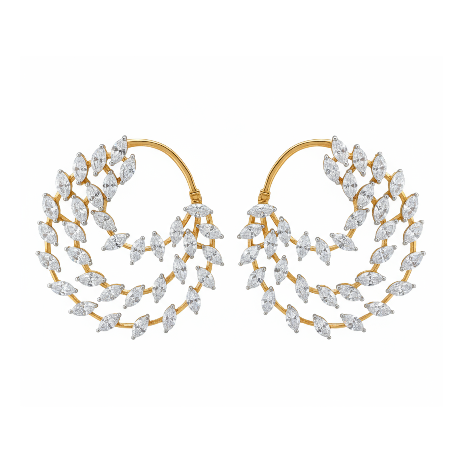 Leafy Lumina Lab Grown Diamond Earrings