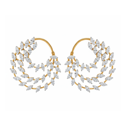 Leafy Lumina Lab Grown Diamond Earrings