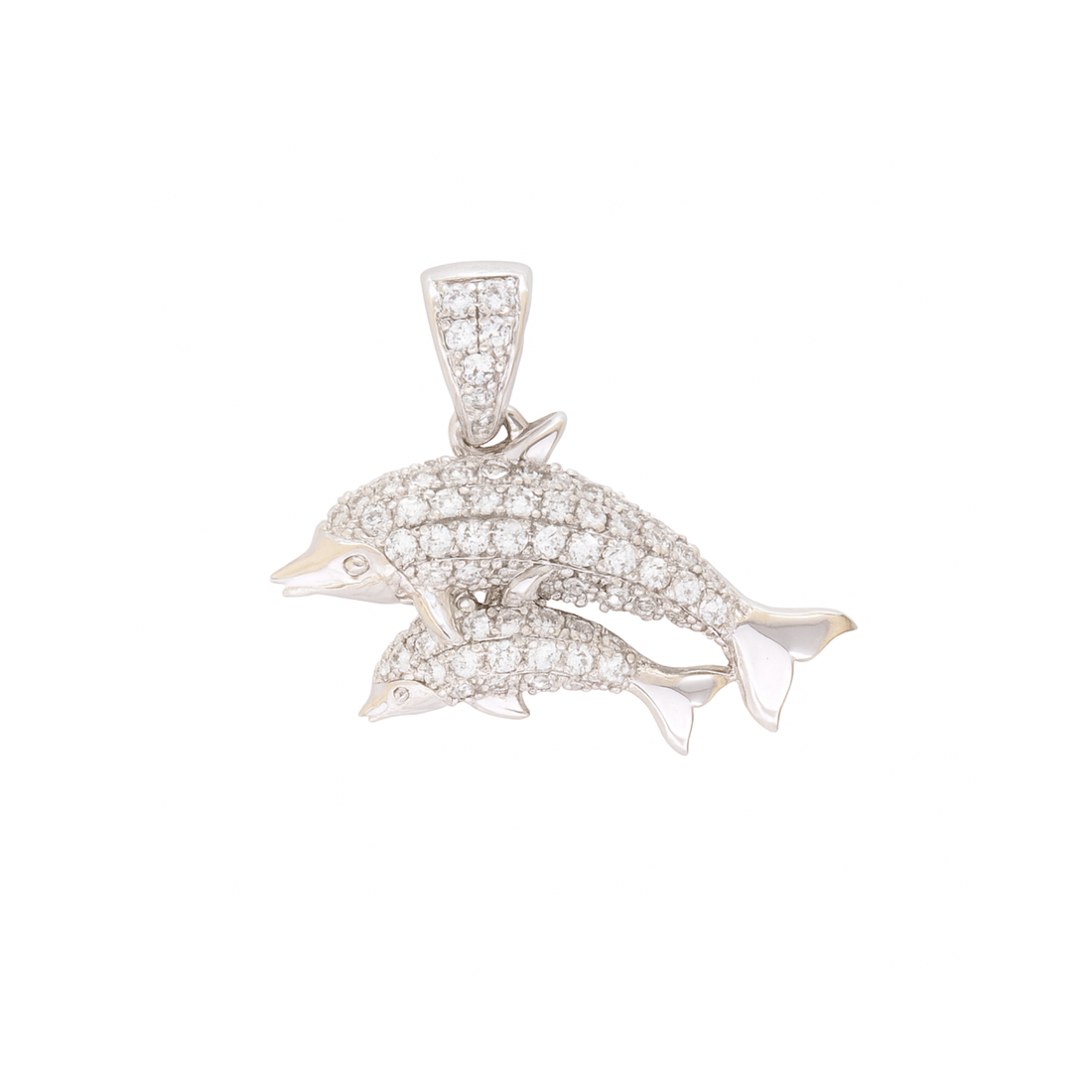 Dolphin Delight Lab Grown Diamond Pendant