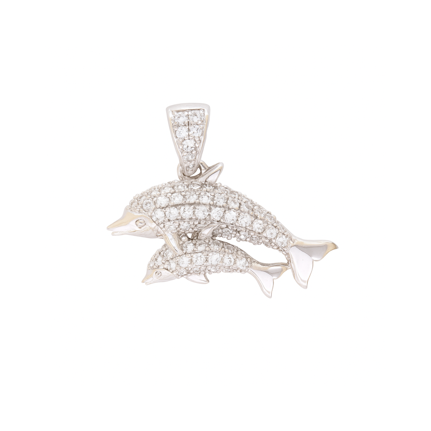 Dolphin Delight Lab Grown Diamond Pendant