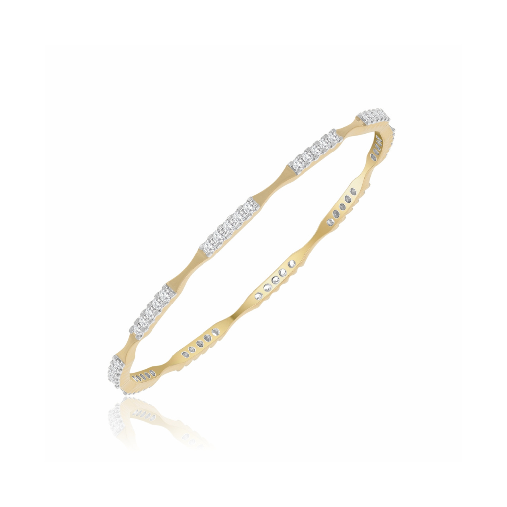 Linear Luxe Lab Grown Diamond Bangle