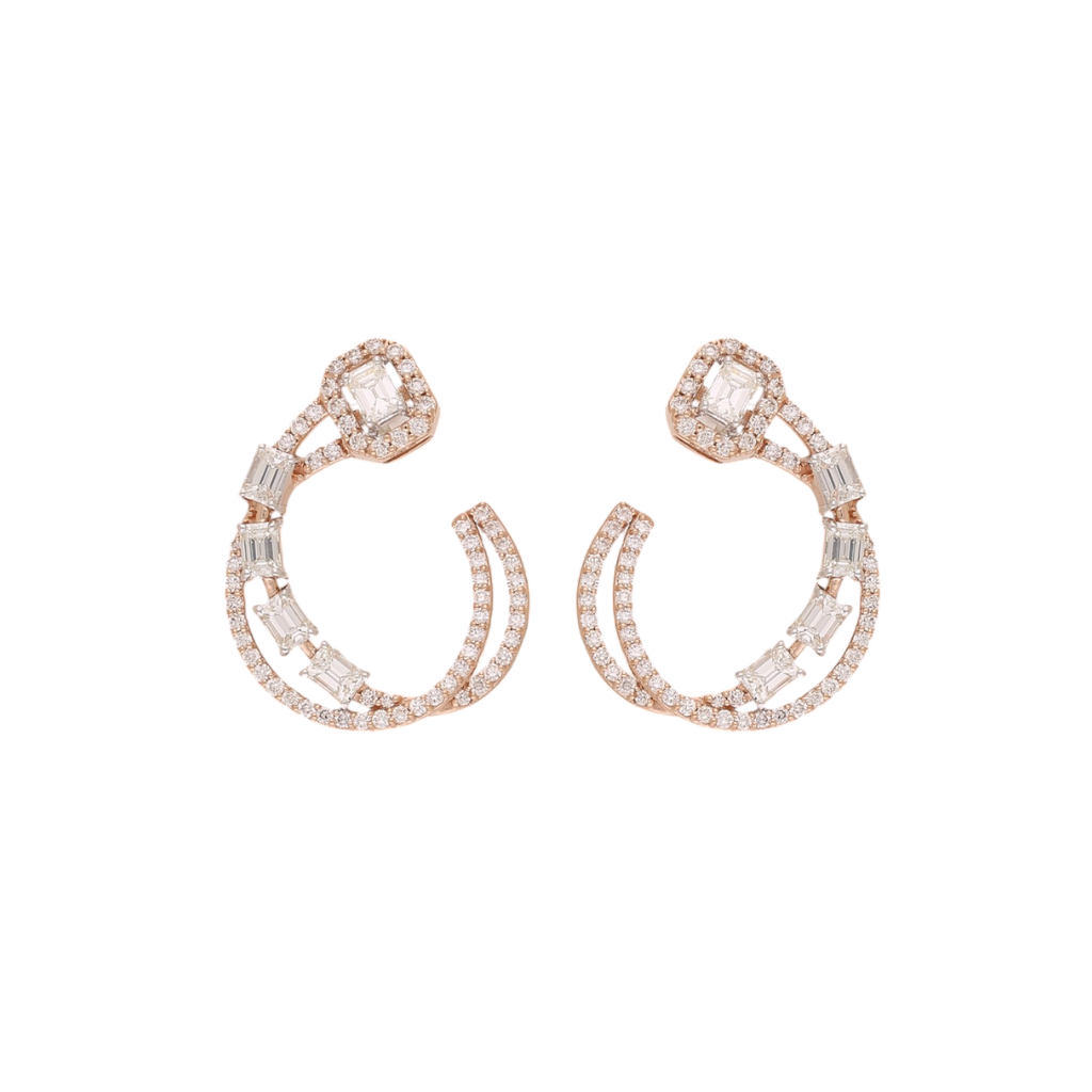 Empire Tiered Radiance Lab Grown Diamond Earrings