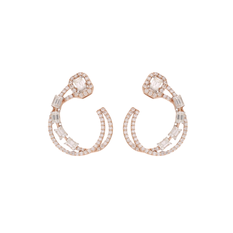 Empire Tiered Radiance Lab Grown Diamond Earrings