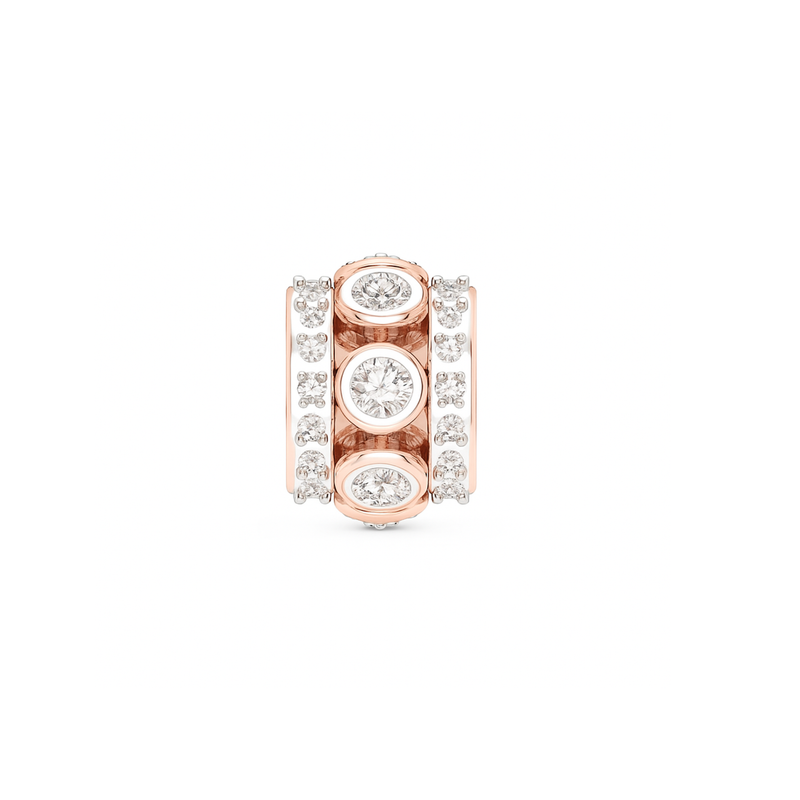 Halo Stream Bar Lab Grown Diamond Pendant
