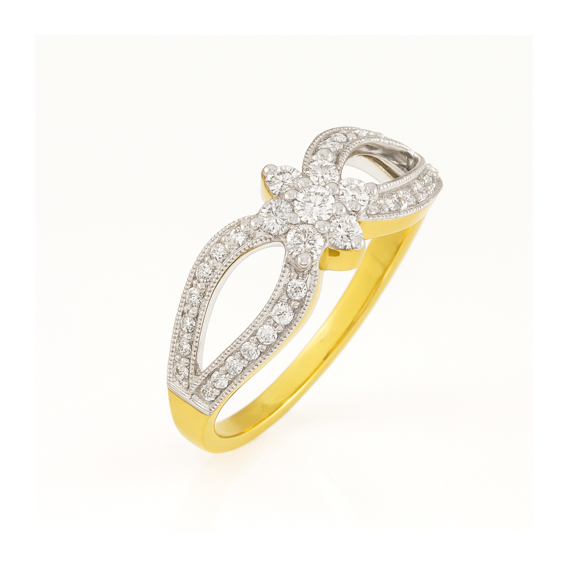 Regal Loop Cluster Lab Grown Diamond Ring