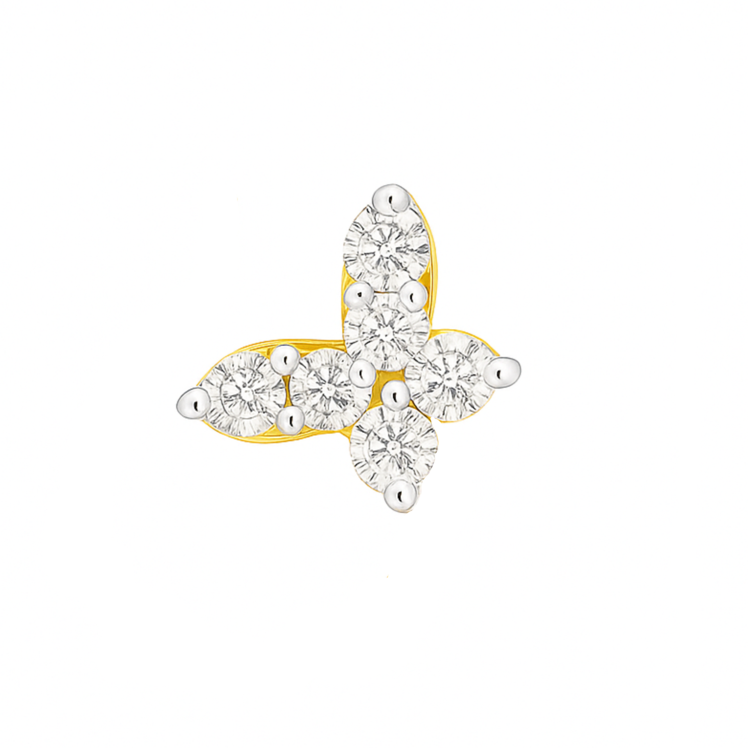 Dazzle Clover Lab Grown Diamond Nosepin