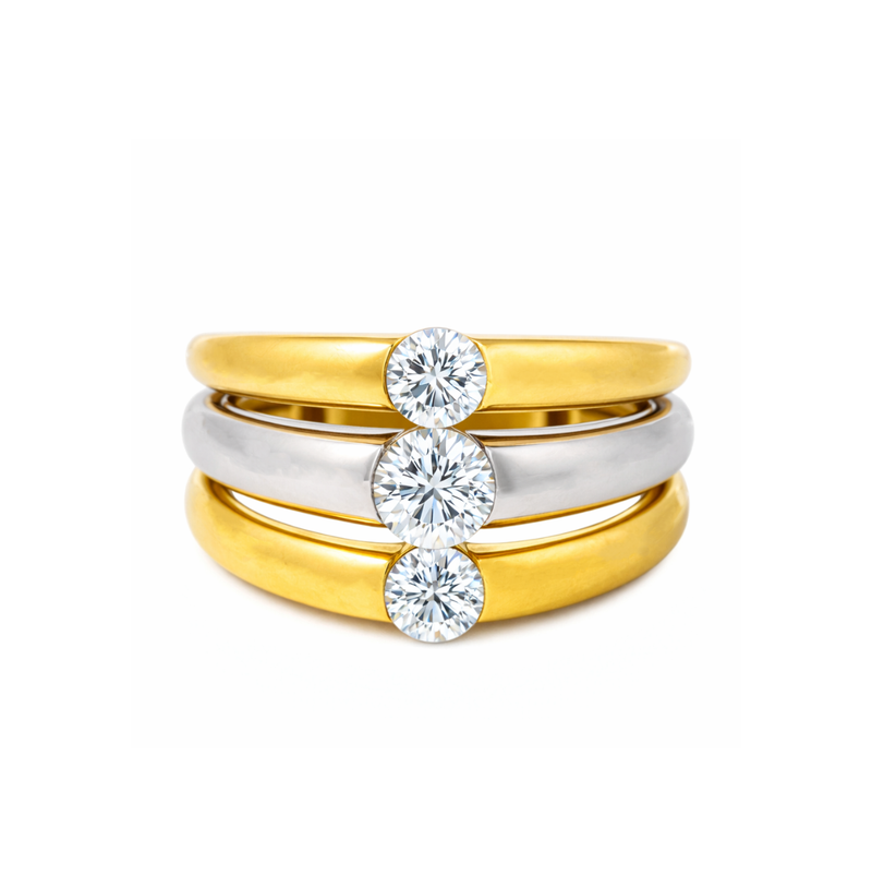 Solas Trinity Lab Grown Diamond Ring