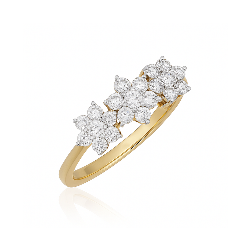 Sunlit Daisy Duo Lab Grown Diamond Ring