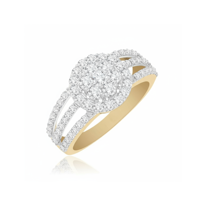 Opaline Festival Halo Lab Grown Diamond Ring