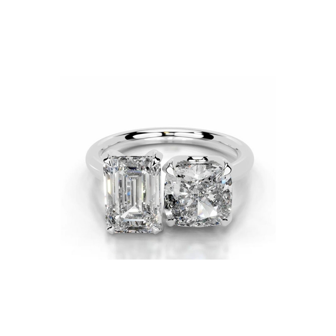 Ecliptic Duet Solitaire Lab Grown Diamond Ring