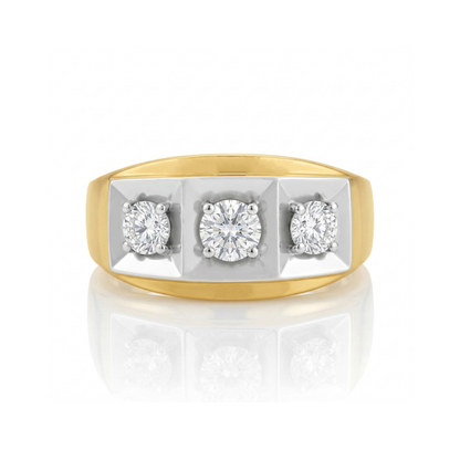 Legacy Triad Lab Grown Diamond Ring