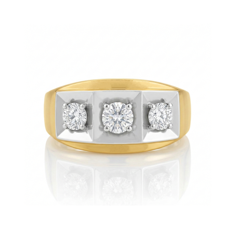 Legacy Triad Lab Grown Diamond Ring