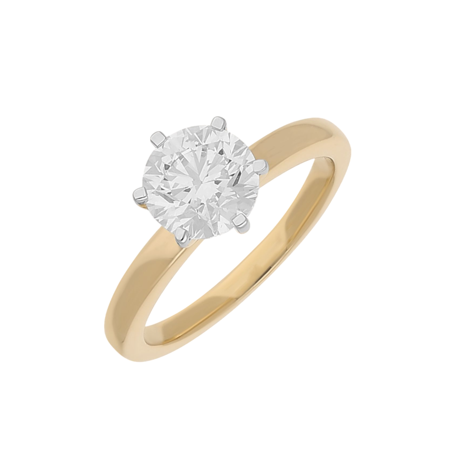 PrimaLuxe Solitaire Lab Grown Diamond Ring