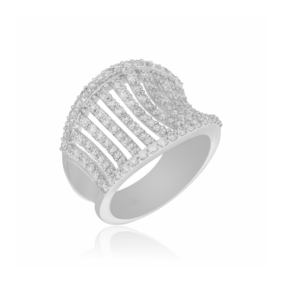 Radiance Wave Lab Grown Diamond Ring