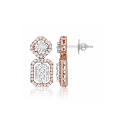 Art Deco Lab Grown Diamond Earrings