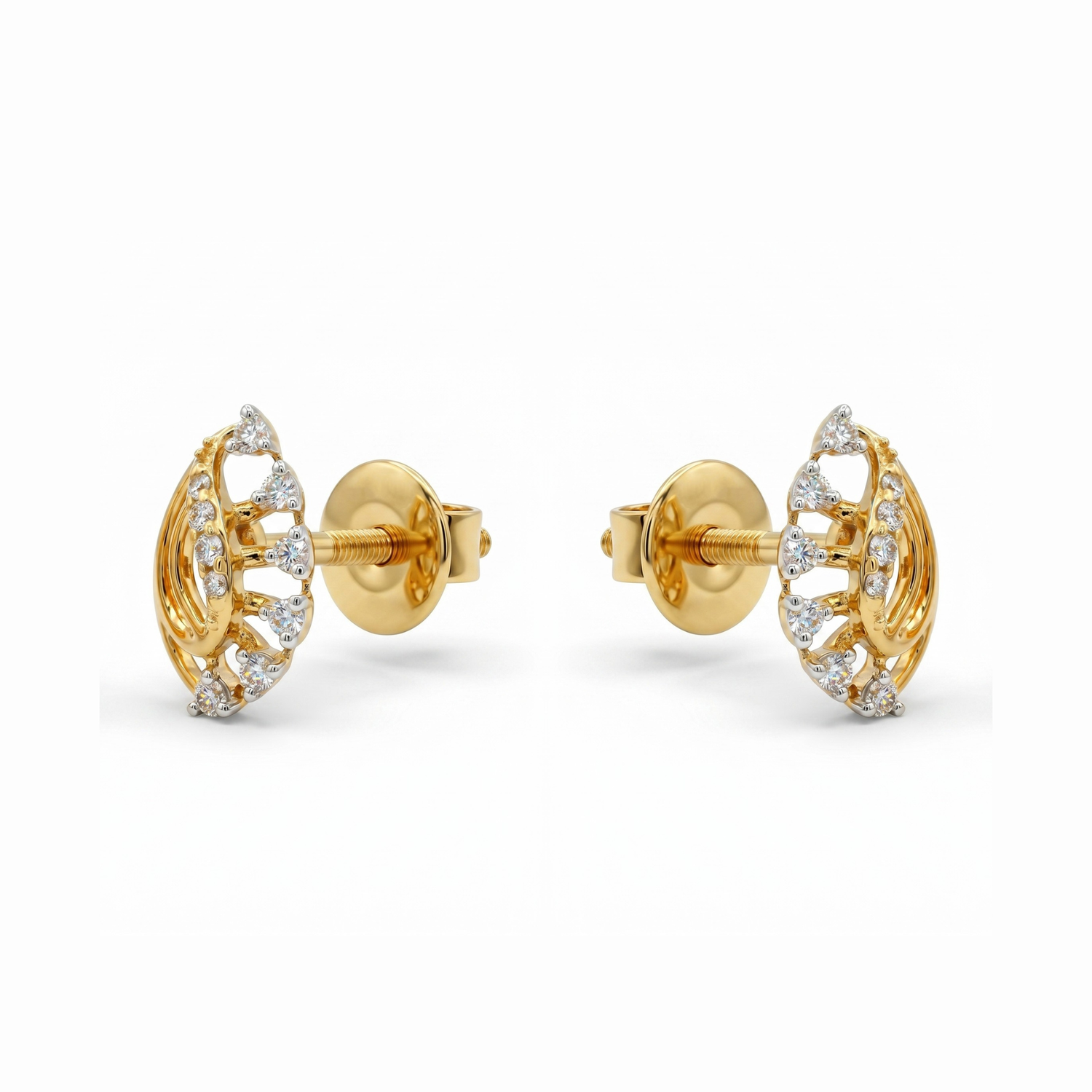 Aurora Twist Elegance Lab Grown Diamond Earrings