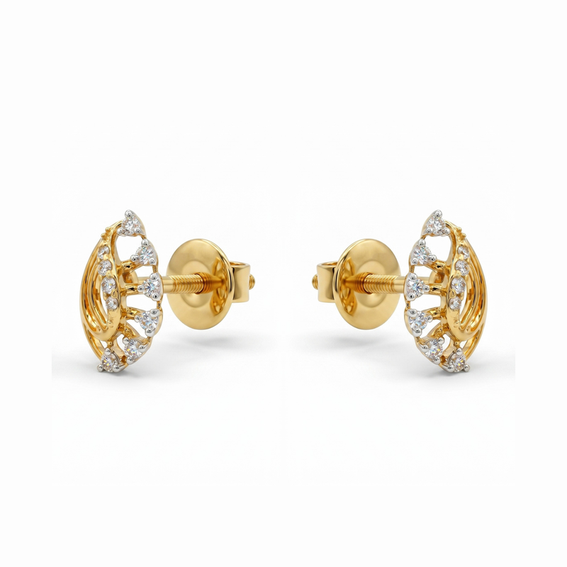 Aurora Twist Elegance Lab Grown Diamond Earrings