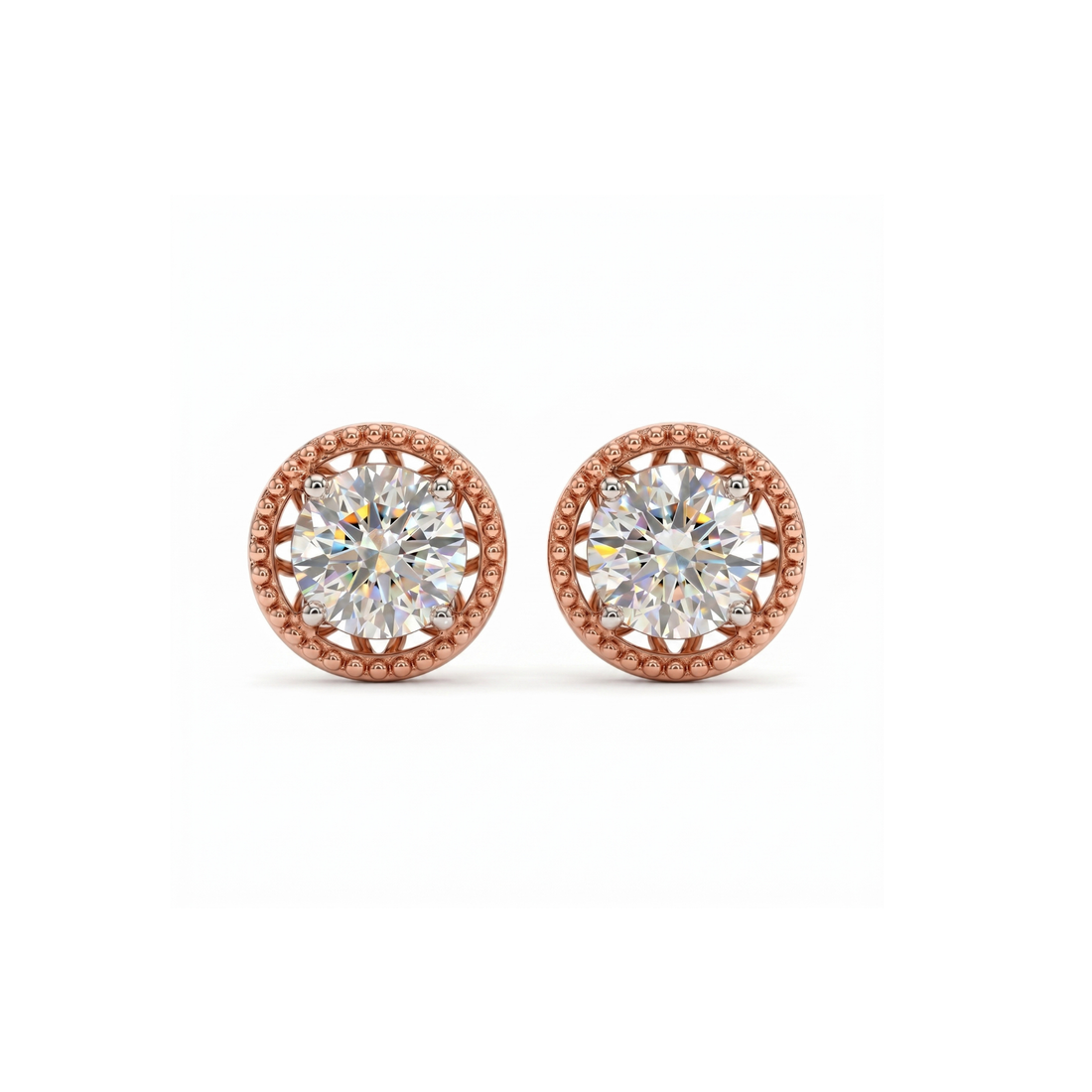 Bella Bead Lab Grown Diamond Earrings