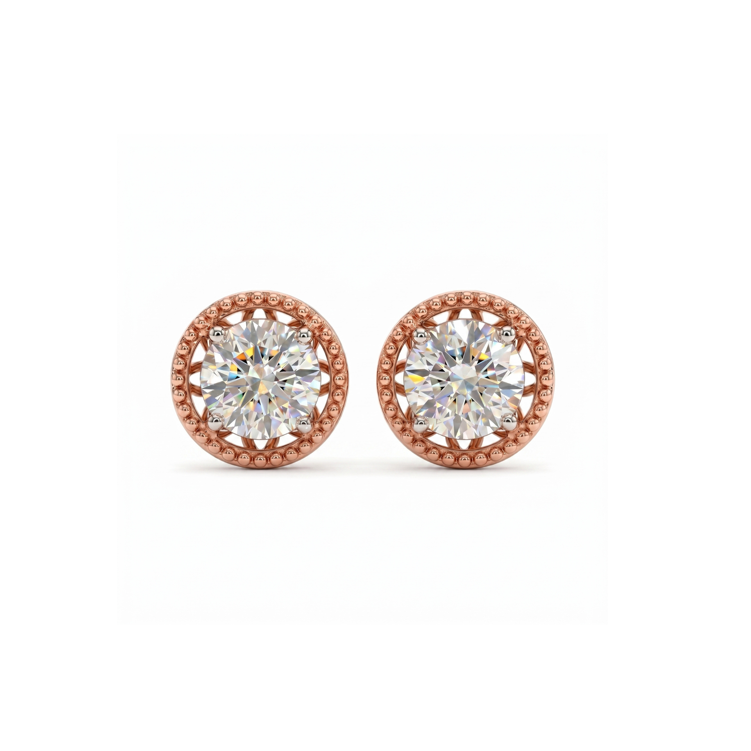 Bella Bead Lab Grown Diamond Earrings