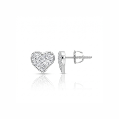 Dazzle Heart Lab Grown Diamond Earrings