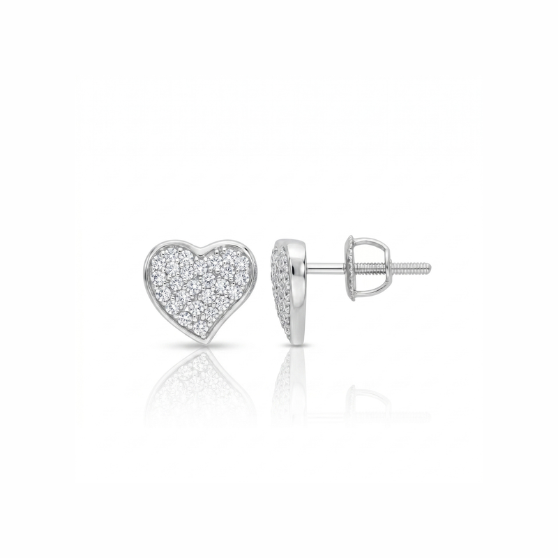 Dazzle Heart Lab Grown Diamond Earrings
