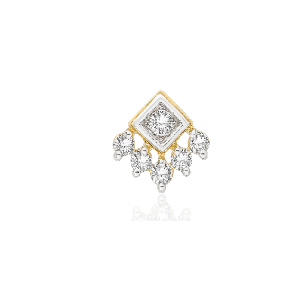 Deco Charm Lab Grown Diamond Nosepin