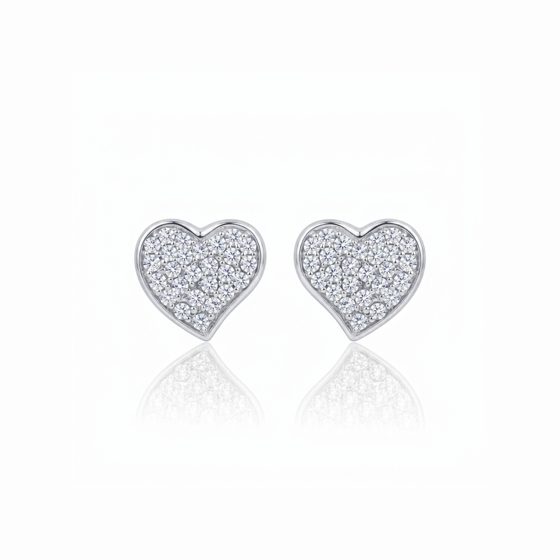 Dazzle Heart Lab Grown Diamond Earrings