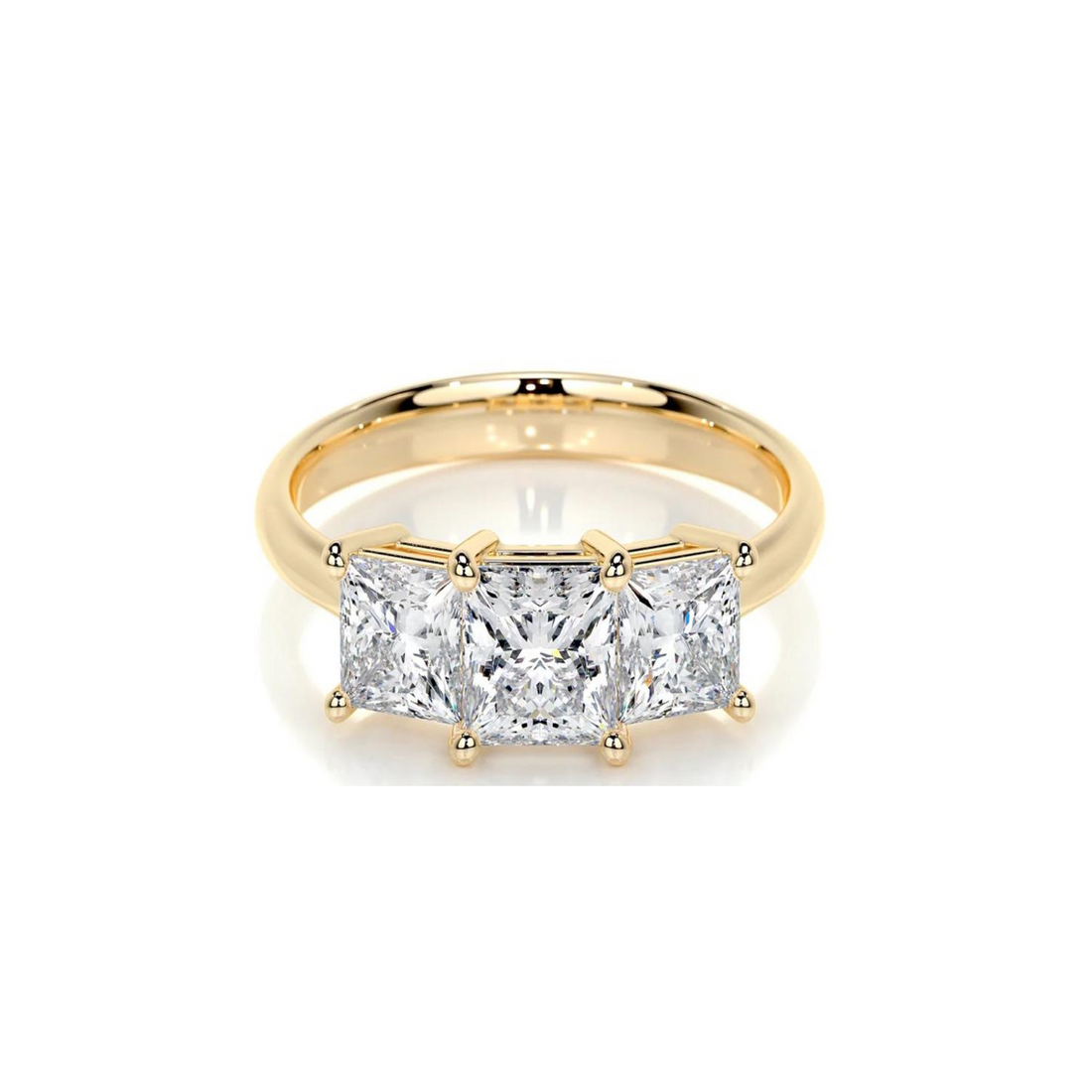 Trinity Solitaire Lab Grown Diamond Ring