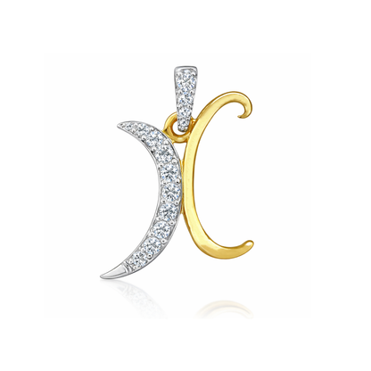 X-Initial Lab Grown Diamond Pendant