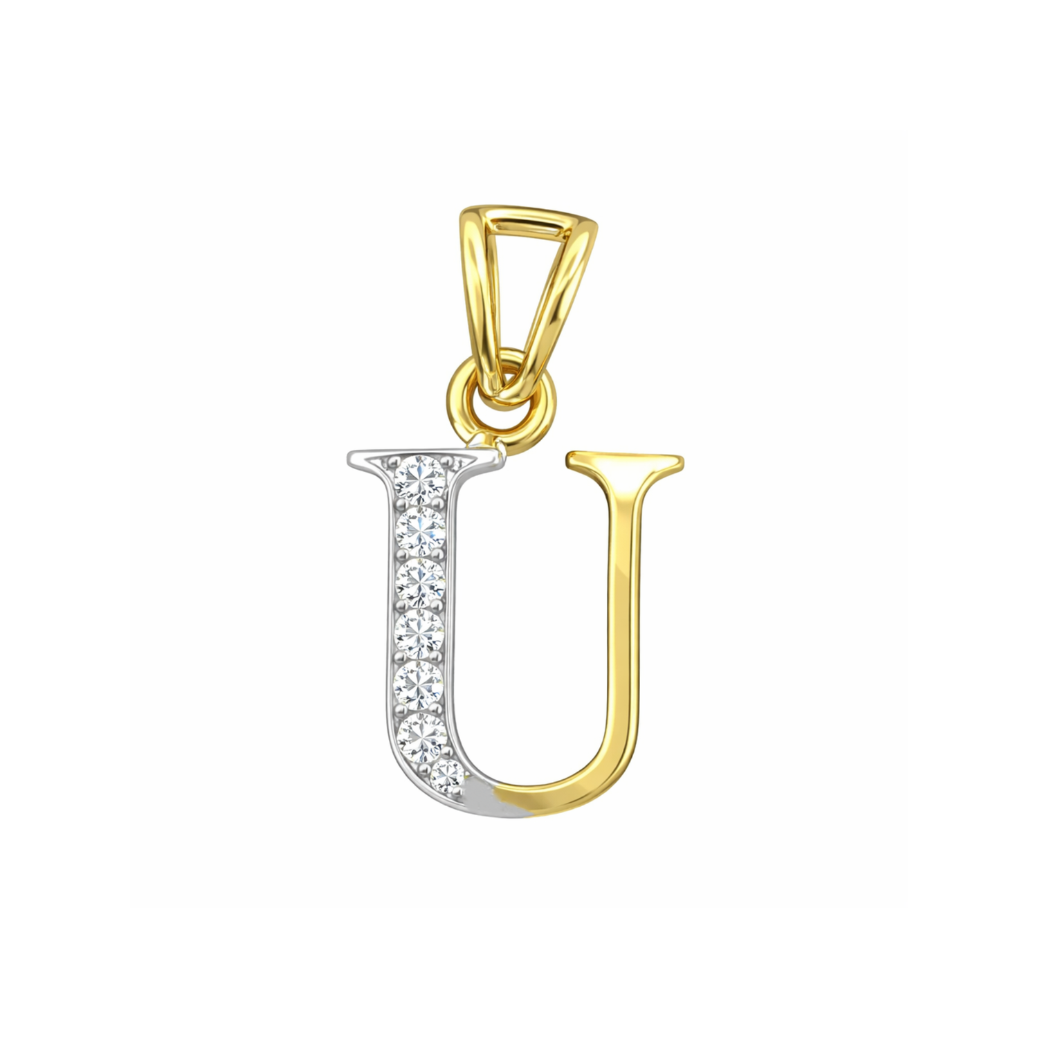 U-Initial Lab Grown Diamond Pendant