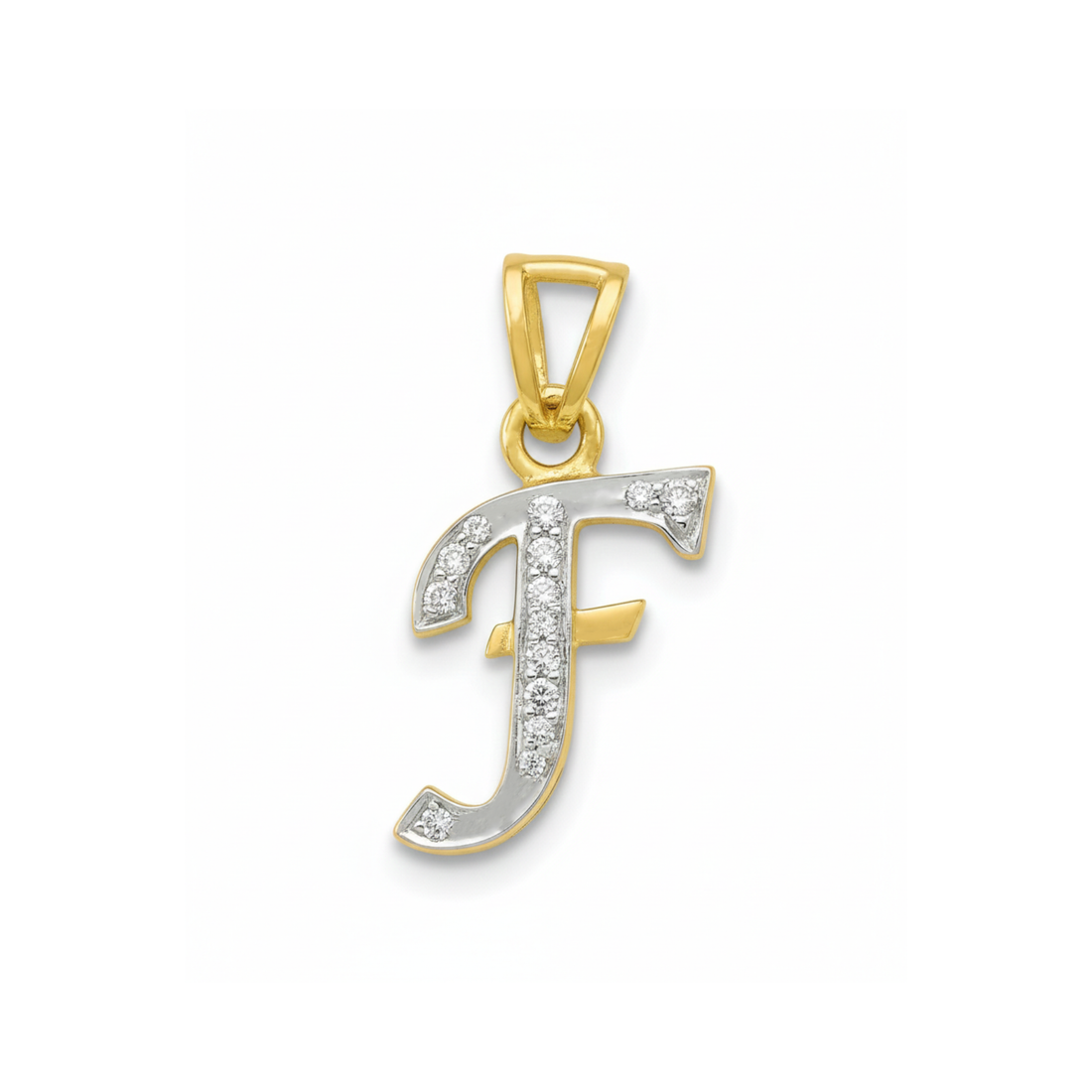F-Initial Lab Grown Diamond Pendant