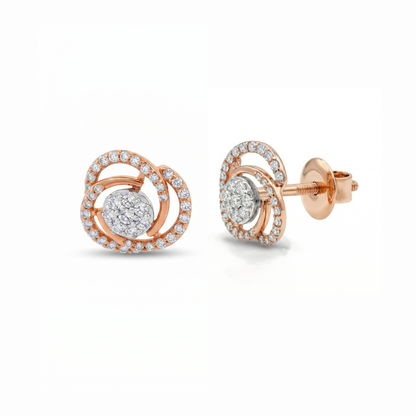 Blooming Blush Lab Grown Diamond Earrings