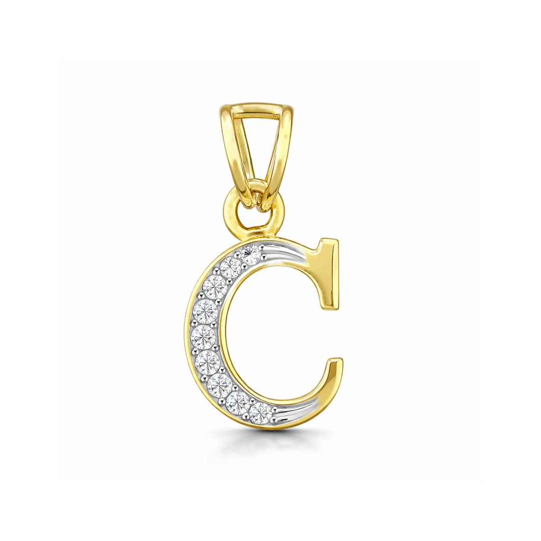 C-Initial Lab Grown Diamond Pendant
