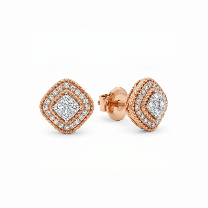 Blush Aura Lab Grown Diamond Earrings