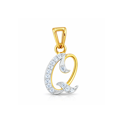 Q-Initial Lab Grown Diamond Pendant