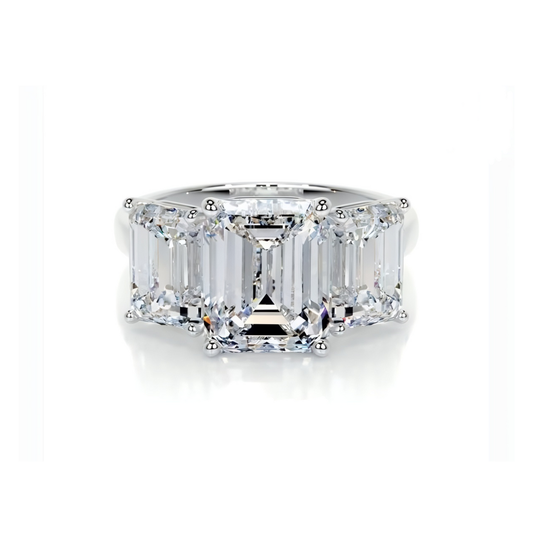 Triple Grace Solitaire Lab Grown Diamond Ring