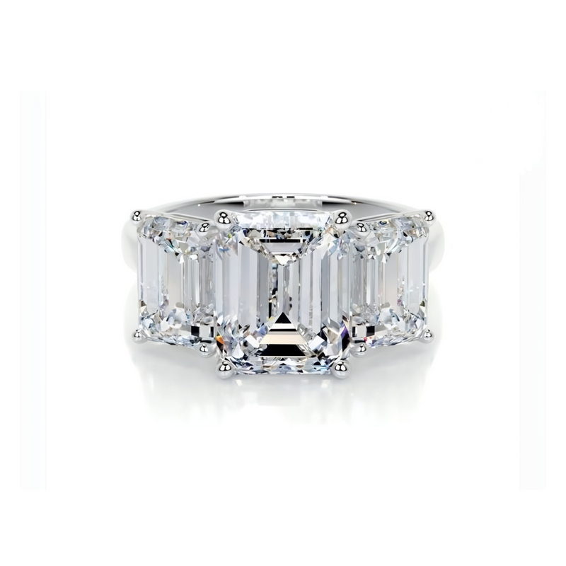 Triple Grace Solitaire Lab Grown Diamond Ring
